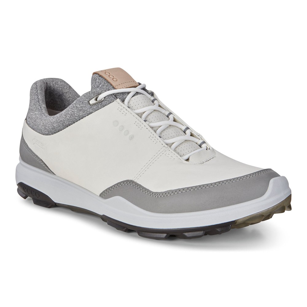 Zapatos De Golf Hombre - ECCO Biom Hybrid 3 Gtx - Blancos/Grises - XGS271659